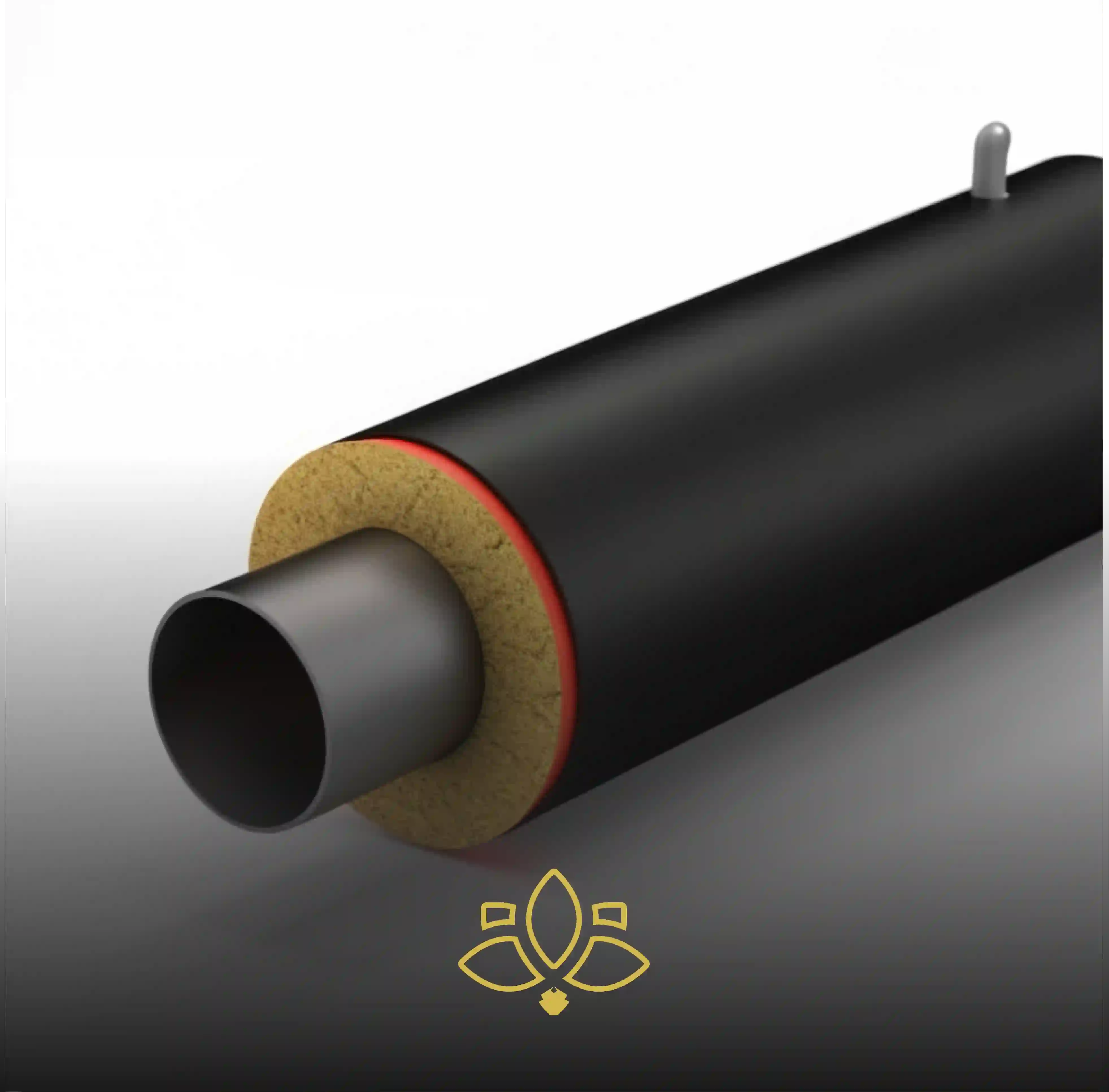 Элемент трубопровода с кабелем вывода ППУ-ПЭ