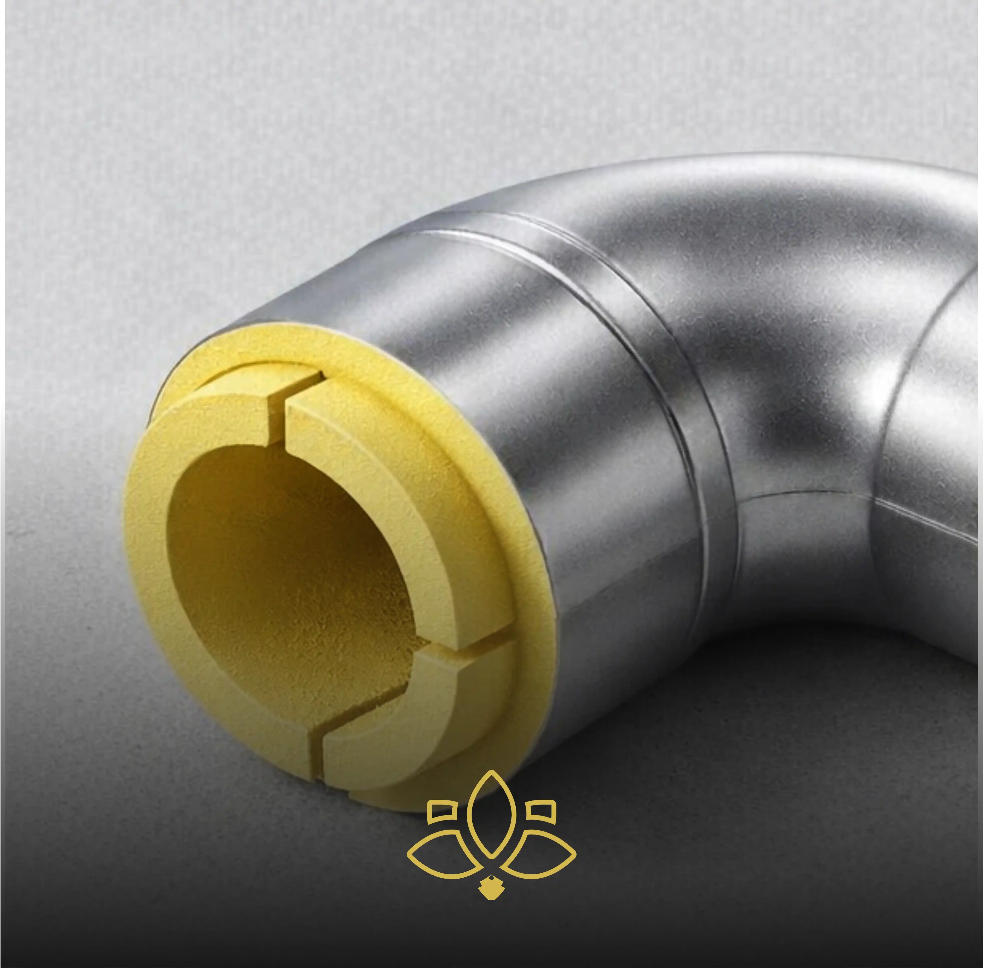 Скорлупа отвод ППУ с покрытием армофол